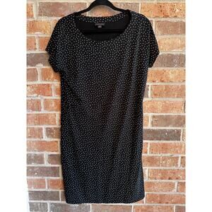J. jill Black Short Sleeve Dress